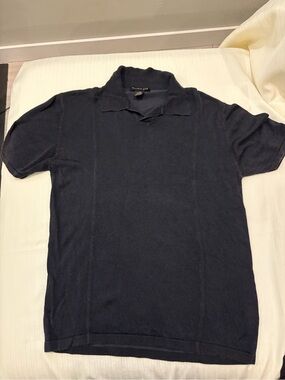 Kenneth Cole Dark Navy Short-Sleeve Polo